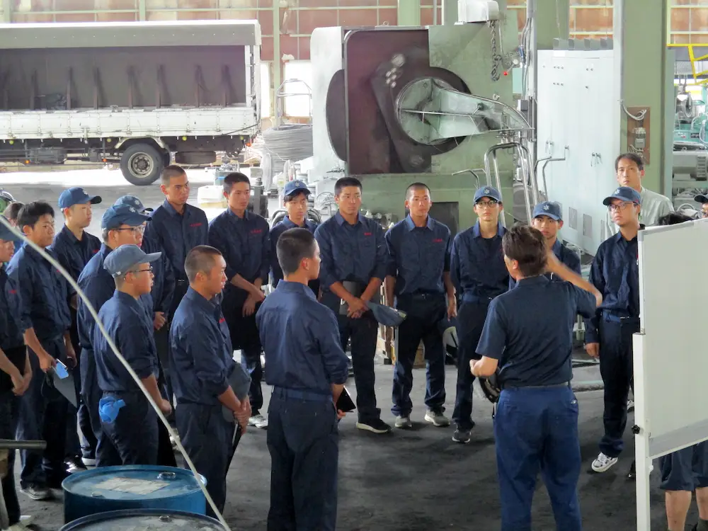 株式会社英慎製作所 県央工業高校 会社見学